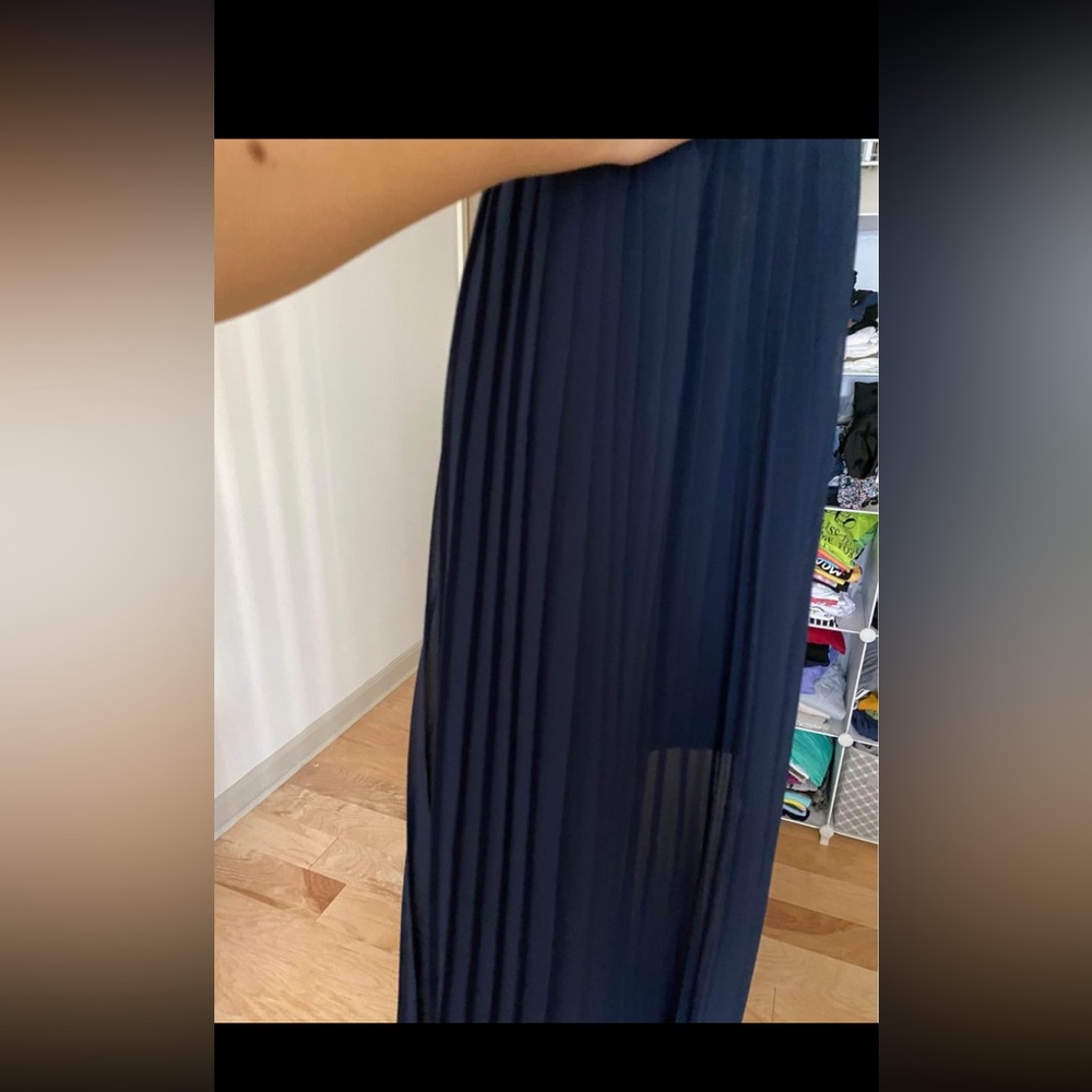 Victoria’s secret maxi skirt half sheer navy size small